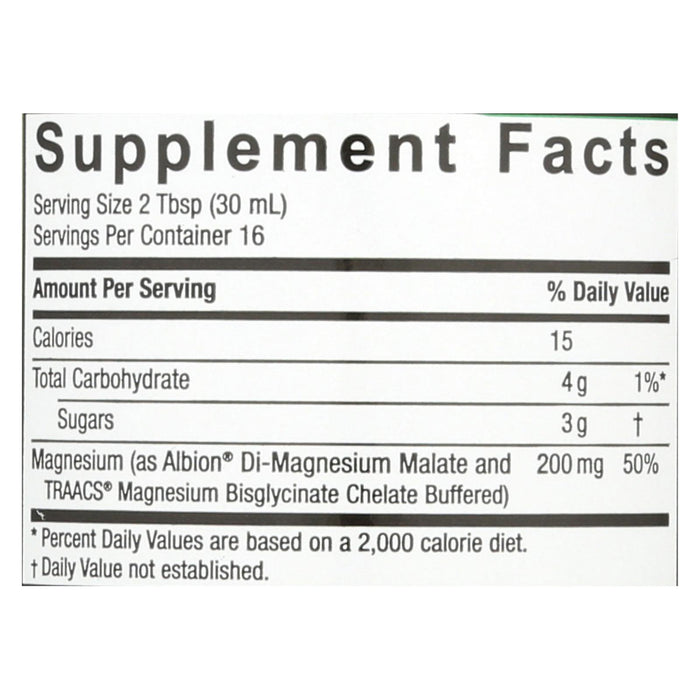 Nature's Answer - Magnesium Malate And Glycinate - Liquid - 16 Fl Oz