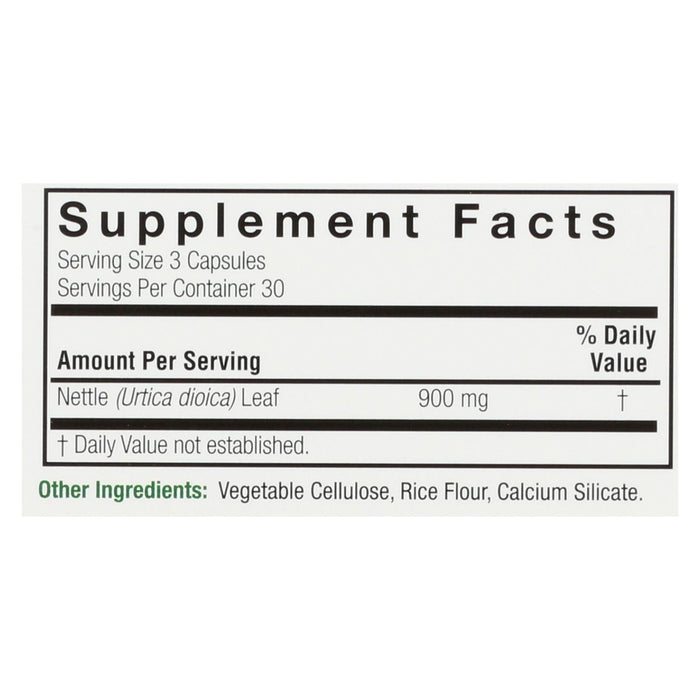 Nature's Answer - Nettle Leaf 900mg - 1 Each - 90 Cap