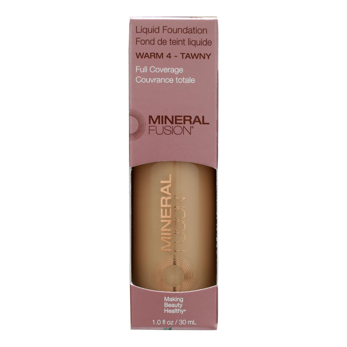 Mineral Fusion - Mkup Liquid Foundation Warm4 - 1 Each-1 Fz