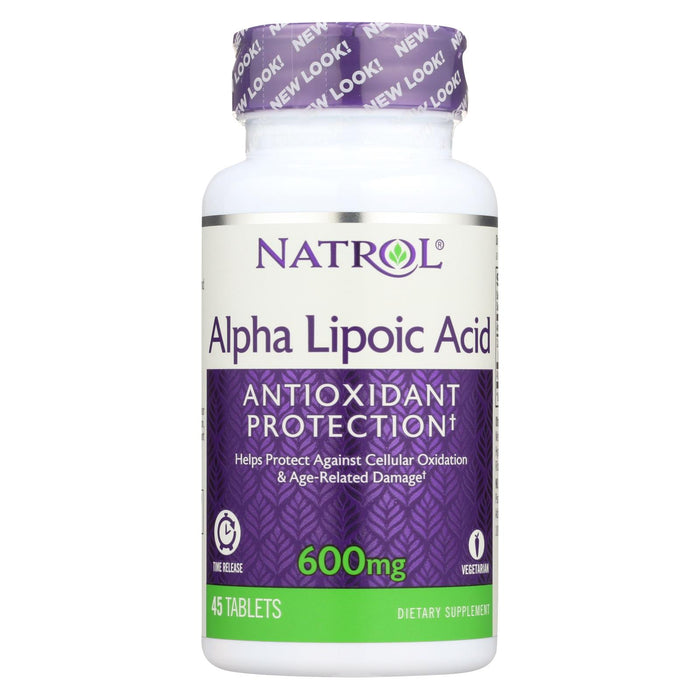 Natrol Alpha Lipoic Acid Time Release - 600 Mg - 45 Tablets