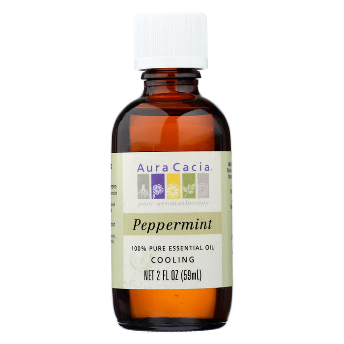 Aura Cacia - Peppermint Pure Essential Oil - 2 Fl Oz