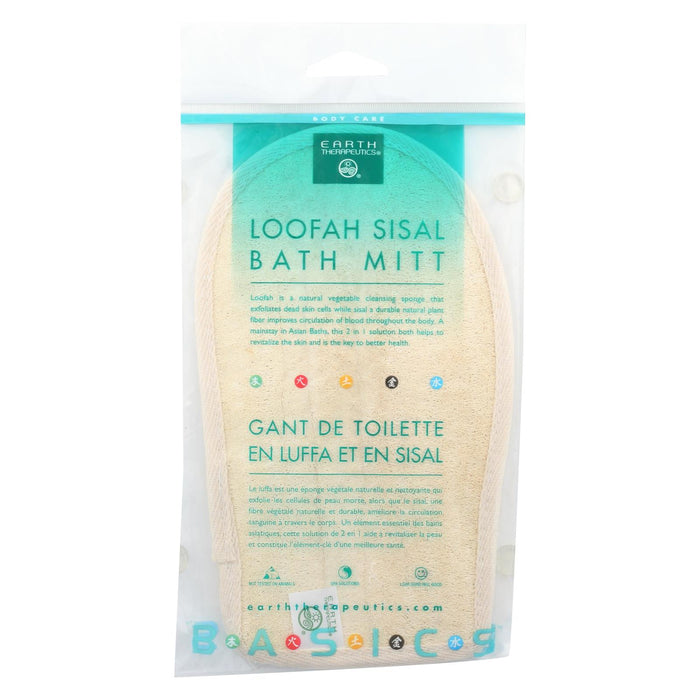 Earth Therapeutics Loofah Sisal Bath Mitt - 1 Loofah