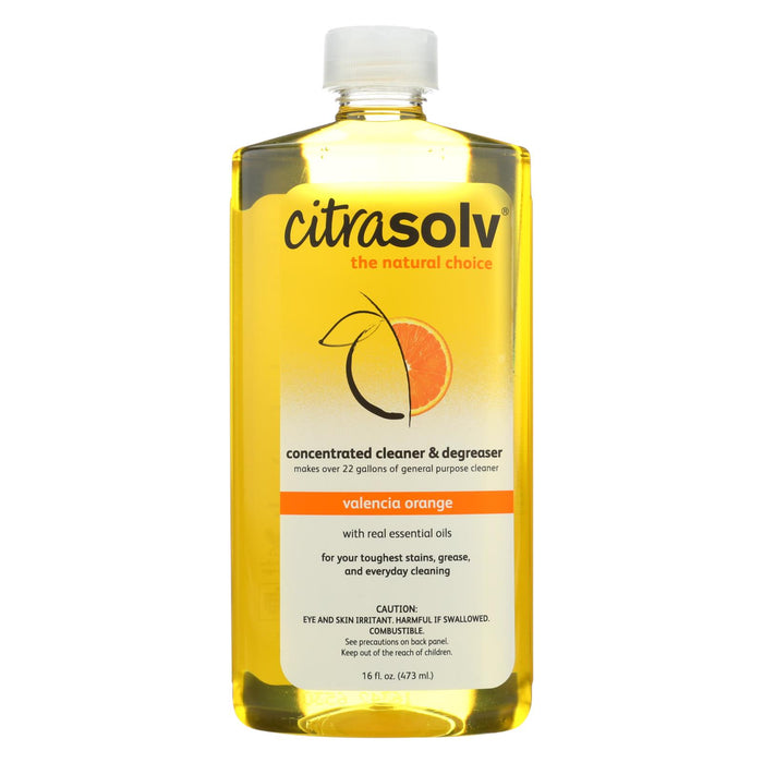 Citrasolv Natural Cleaner And Degreaser Concentrate - Valencia Orange - 16 Oz