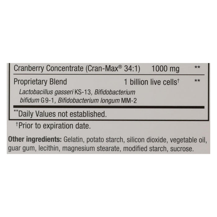 Kyolic - Cran Logic Cran-max Cranberry Extract Plus Probiotics - 60 Capsules