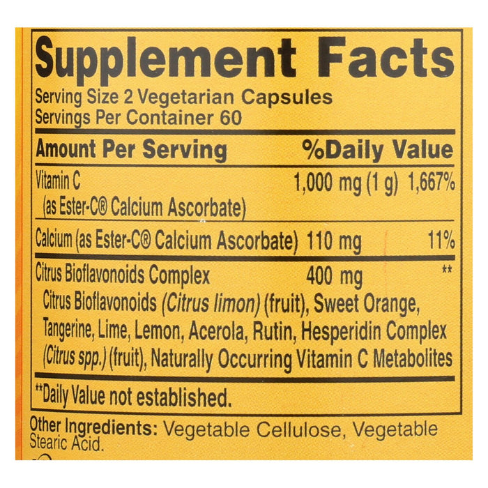 American Health - Ester-c With Citrus Bioflavonoids - 500 Mg - 120 Vegetarian Capsules