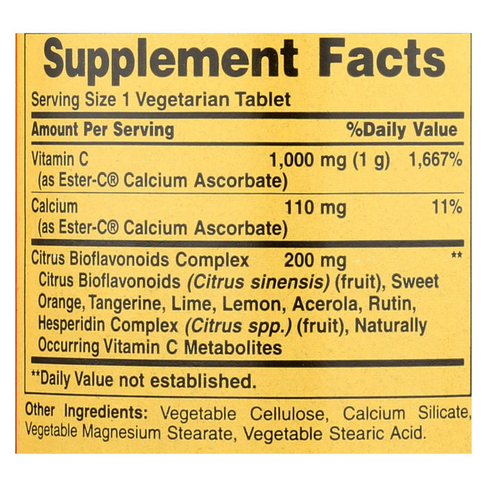 American Health - Ester-c With Citrus Bioflavonoids - 1000 Mg - 120 Vegetarian Tablets