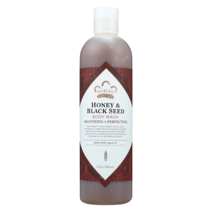 Nubian Heritage Body Wash Honey And Black Seed - 13 Fl Oz