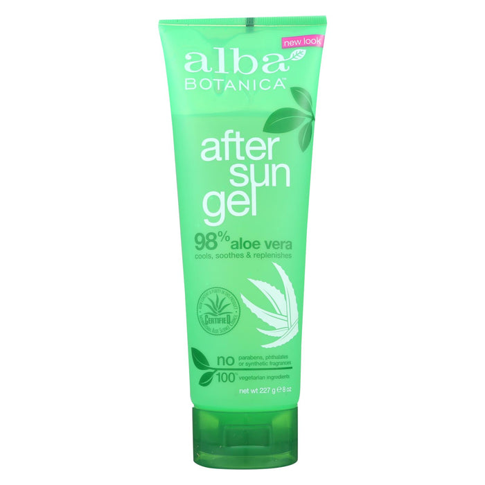 Alba Botanica - After Sun Gel - 98% Aloe - 8 Oz