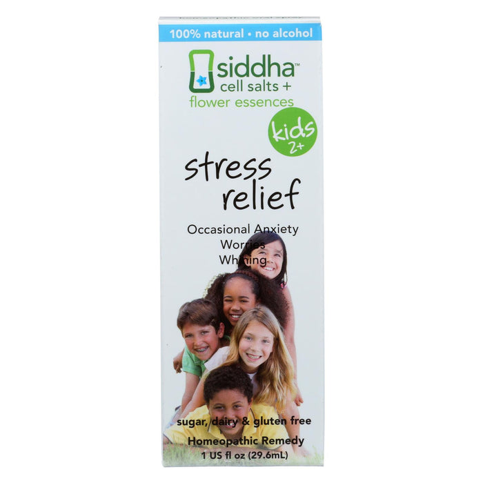 Siddha Flower Essences Stress Relief - Kids - Age Two Plus - 1 Fl Oz