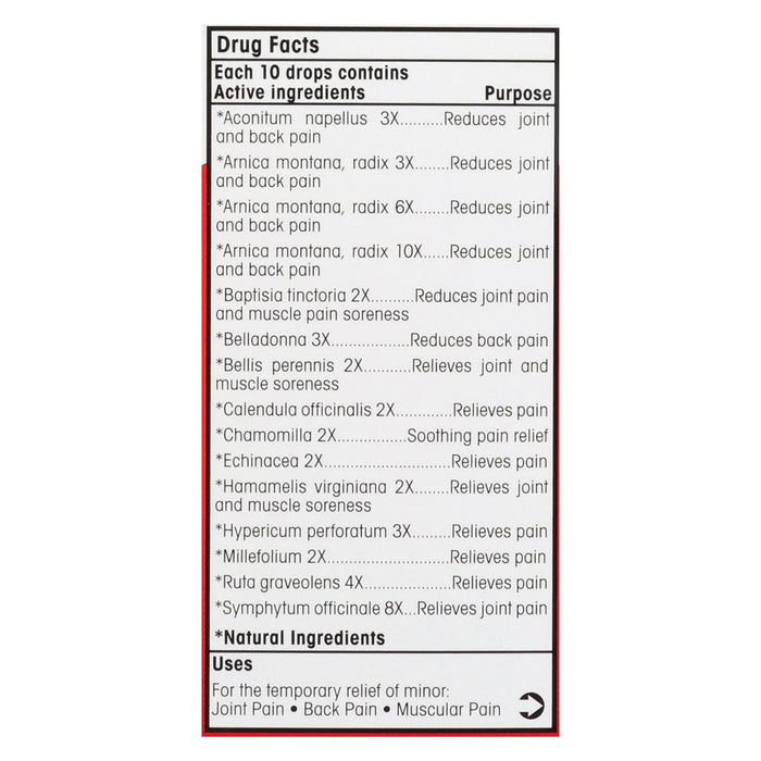 T-relief - Pain Relief Oral Drops - Arnica Plus 12 Natural Ingredients - 1.69 Oz