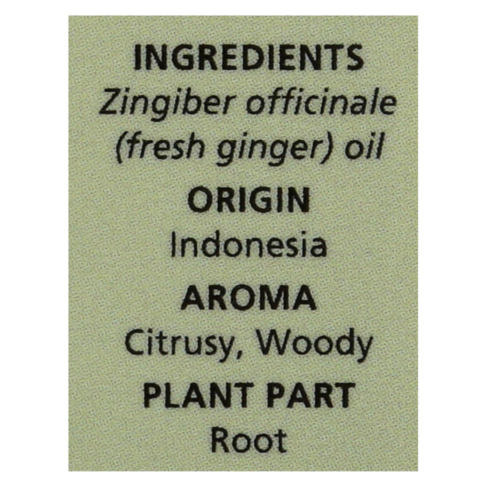 Aura Cacia - Essential Oil - Fresh Ginger - 0.5 Oz.