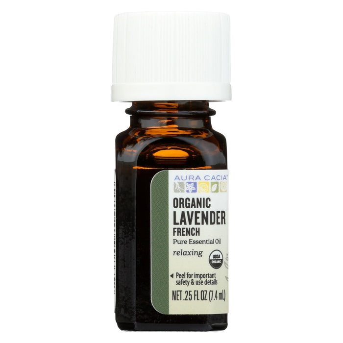 Aura Cacia - Essential Oil - French Lavender - Case Of 1 - .25 Fl Oz.