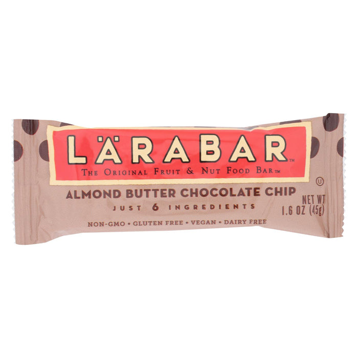 Larabar - Original Fruit And Nut Bar - Almond Butter Chocolate Chip - Case Of 16 - 1.6 Oz.