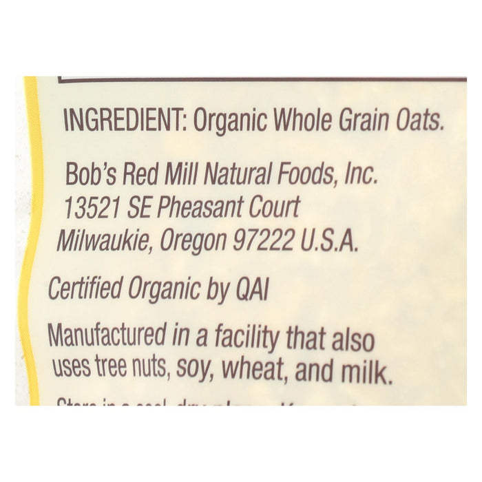 Bob's Red Mill - Oats - Organic Quick Cooking Rolled Oats - Whole Grain - Case Of 4 - 16 Oz.