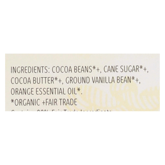 Theo Chocolate Organic Chocolate Bar - Classic - Dark Chocolate - 70 Percent Cacao - Orange - 3 Oz Bars - Case Of 12