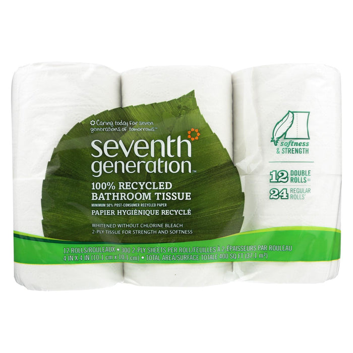 Seventh Generation Bathroom Tissue - Case Of 4 - 300 Count