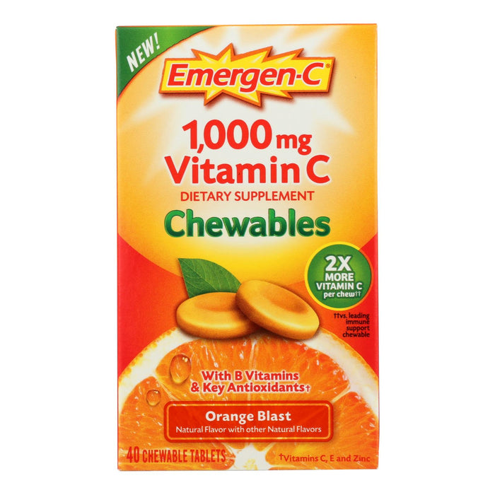 Emergen-c - Chewables Orange Blast - 1 Each - 40 Ct