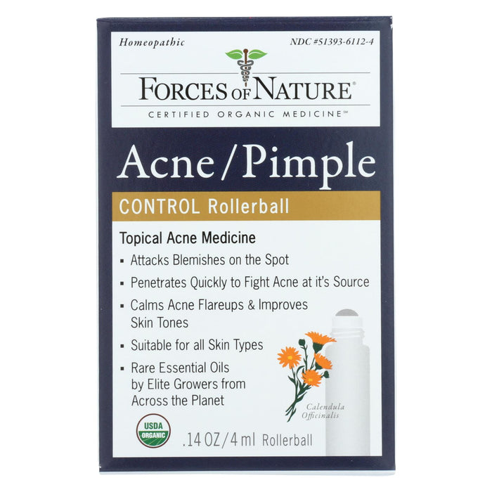 Forces Of Nature Acne-pimple Rollerball Applicator  - 1 Each - 4 Ml