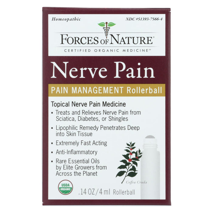 Forces Of Nature Nerve Pain Management Rollerball Activator Topical Medicine  - 1 Each - 4 Ml