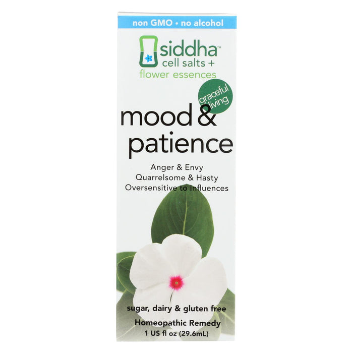 Siddha Cell Salts + Flower Essentials Mood & Patience  - 1 Each - 1 Fz