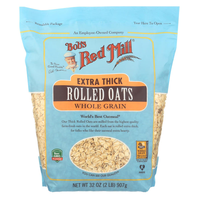 Bob's Red Mill - Rolled Oats - Extra Thick - Case Of 4-32 Oz.