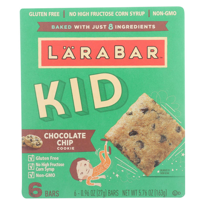 Larabar - Bar Kids Chocolate Chip Cookie - Case Of 8 - 6-.96 Oz