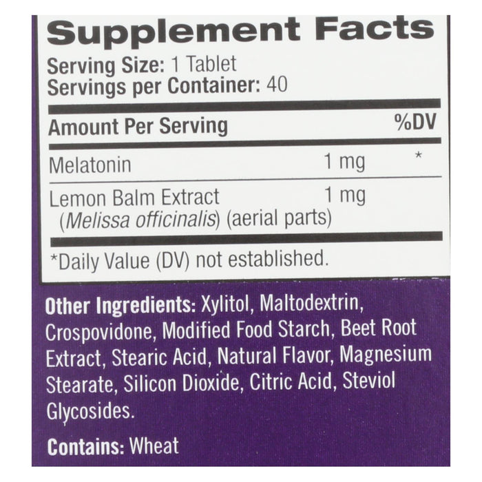 Natrol - Melatn Kids 1mg Fd Straw - 1 Each - 40 Tab