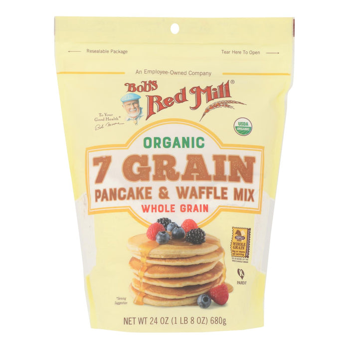 Bob's Red Mill - Pancake-waffle 7 Green - Case Of 4 - 24 Oz