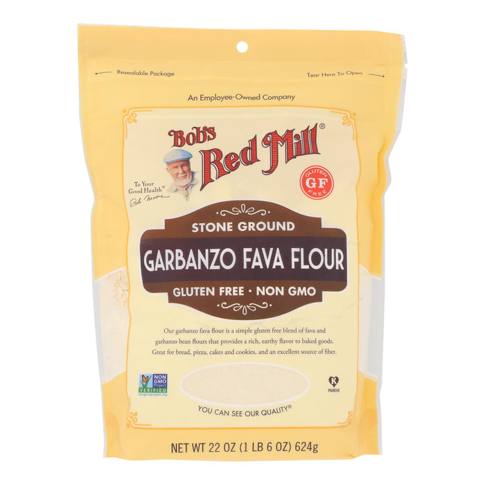 Bob's Red Mill - Flour Garbanzo-fava Gluten Free - Case Of 4 - 22 Oz