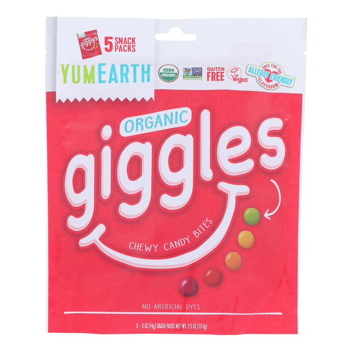 Yumearth - Candy Bag Og2 Giggles - Cs Of 12-5-.5 Oz