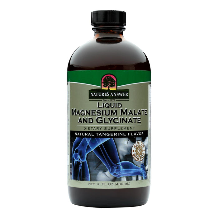 Nature's Answer - Magnesium Malate And Glycinate - Liquid - 16 Fl Oz