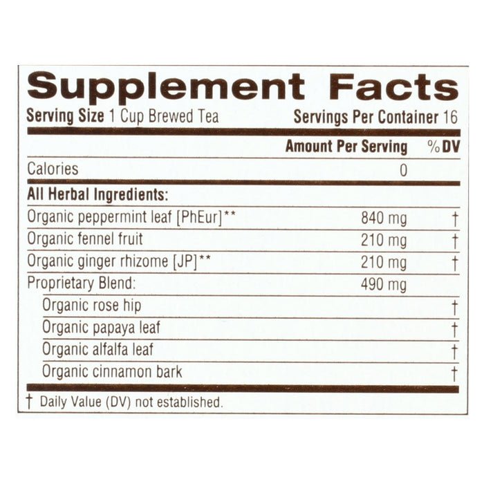 Traditional Medicinals Belly Comfort Peppermint - Caffeine Free - Case Of 6 - 16 Bags